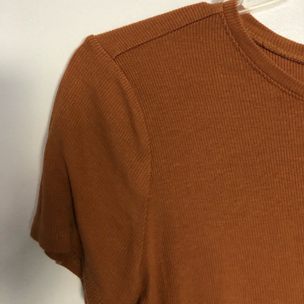 Burnt orange tshirt/ bodysuit